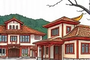 老楼十一层封面，老式楼道声控灯与斑驳墙面