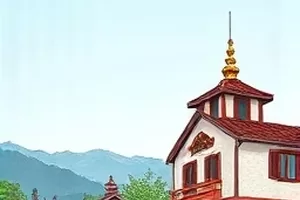 无声电梯封面，老式电梯门缝透出的一线白光